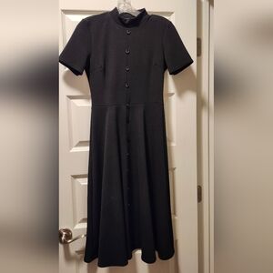 Mock neck a line dress